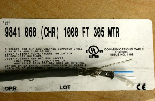 엑사통신-광모듈,안테나,무선랜,시리얼통신,케이블,SFP,GBIC,POF,AOC - BELDEN 9841 UL2919 RS485 ...